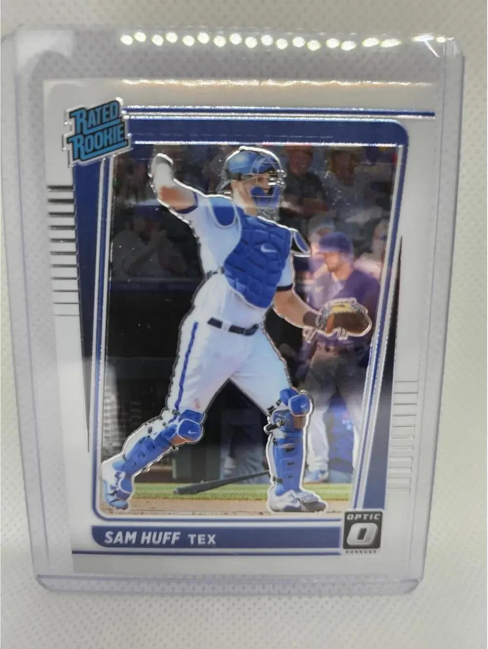 Sam Huff (RC) - 2021 Panini Donruss OPTIC Rookie Card- #44 - Rangers - RAW Mint